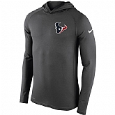 Men's Houston Texans Nike Charcoal Stadium Touch Hooded Performance Long Sleeve T-Shirt,baseball caps,new era cap wholesale,wholesale hats